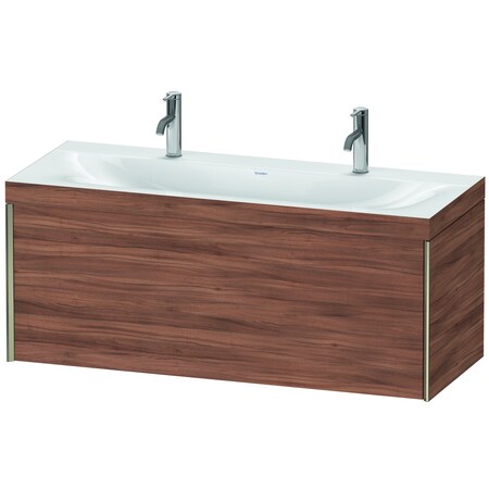 Duravit Xviu C-Bonded Wall-Mounted Vanity Natural Walnut XV4613OB179C
